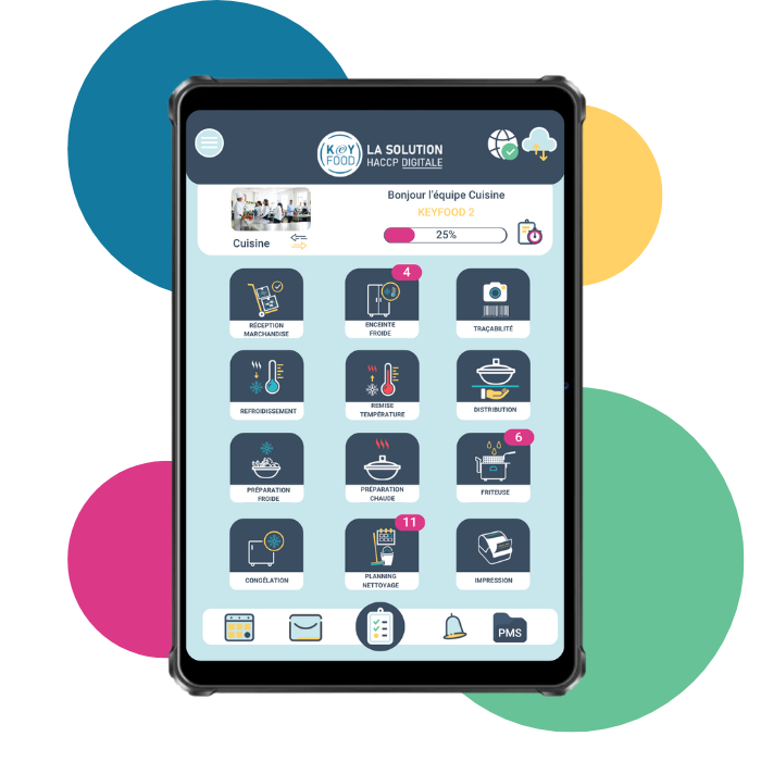 Tablette Keyfood HACCP