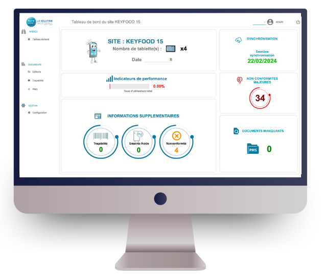 Keyfood web manager logiciel haccp