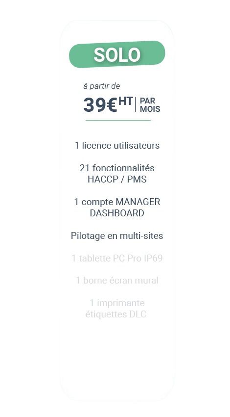 formule logiciel keyfood haccp